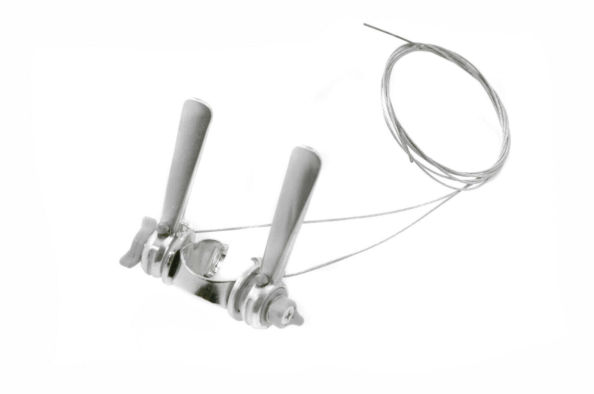 Retro / Vintage 60's 70's 80's Alloy Racing Bike Shifters - Frame Fit - Sportandleisure.com (6968054579354)