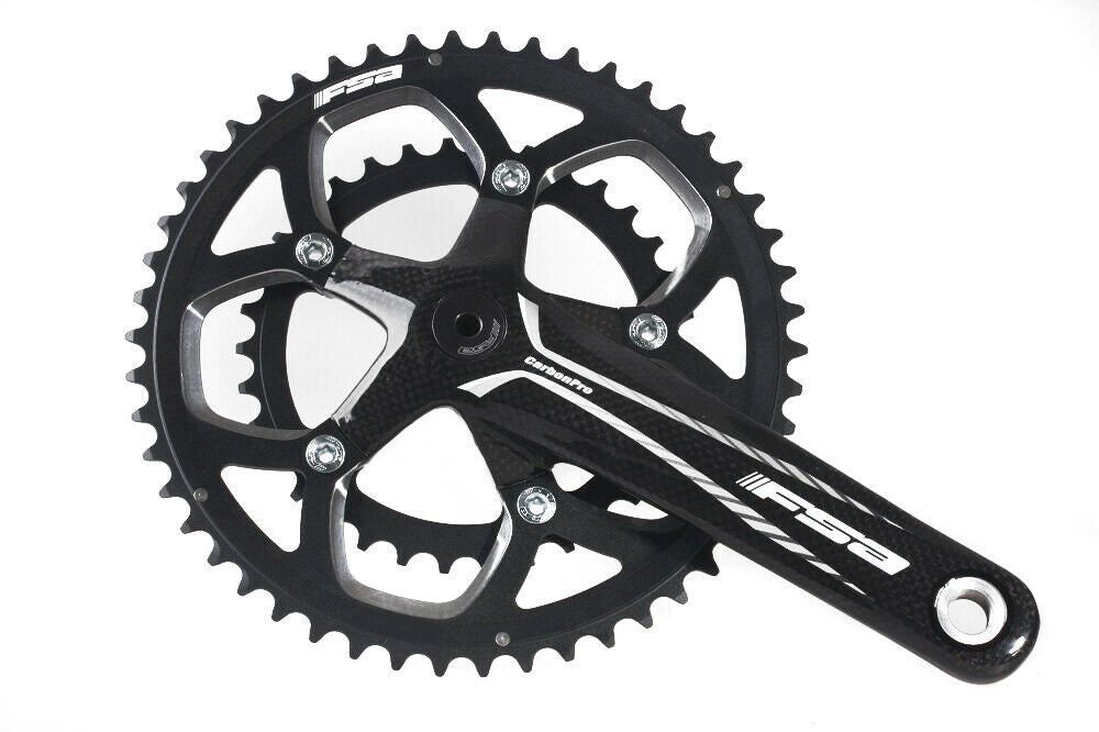 FSA Carbon Pro Chainset - 53 / 39 Tooth / 172.5mm - 130mm BCD - ISIS - Sportandleisure.com (6968089215130)