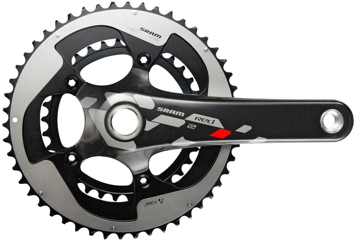 SRAM Red 22 Crankset 52/36T - 170 mm Arm - BB30 - 00.6118.107.005 - Sportandleisure.com (7448663425281)