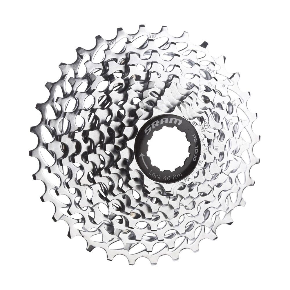 SRAM PG1050 10 Speed Cassette - 12-26T - Silver - Sportandleisure.com