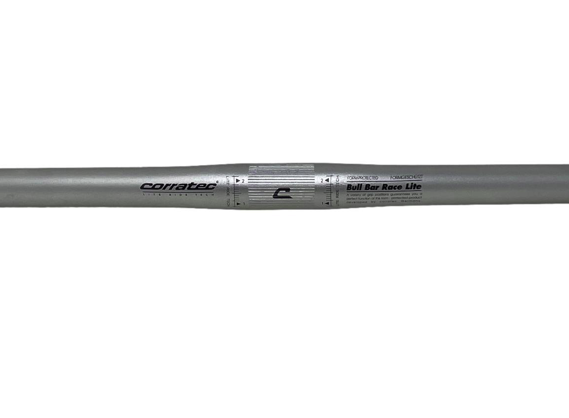 Corratec Retro Race Lite Bull Bar 22.2mm - 540mm Bars - Silver - Sportandleisure.com (6967880351898)