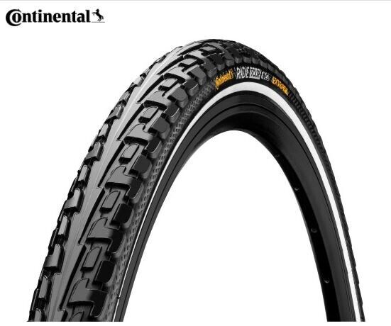 Continental 700 x 28c Ride Tour Reflective Tyre - Black - Sportandleisure.com
