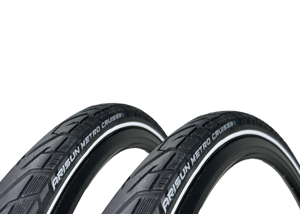 Arisun Metro Cruiser Reflective Hybrid Tyre 700 x 40 - Kevlar Puncture Protection - Sportandleisure.com