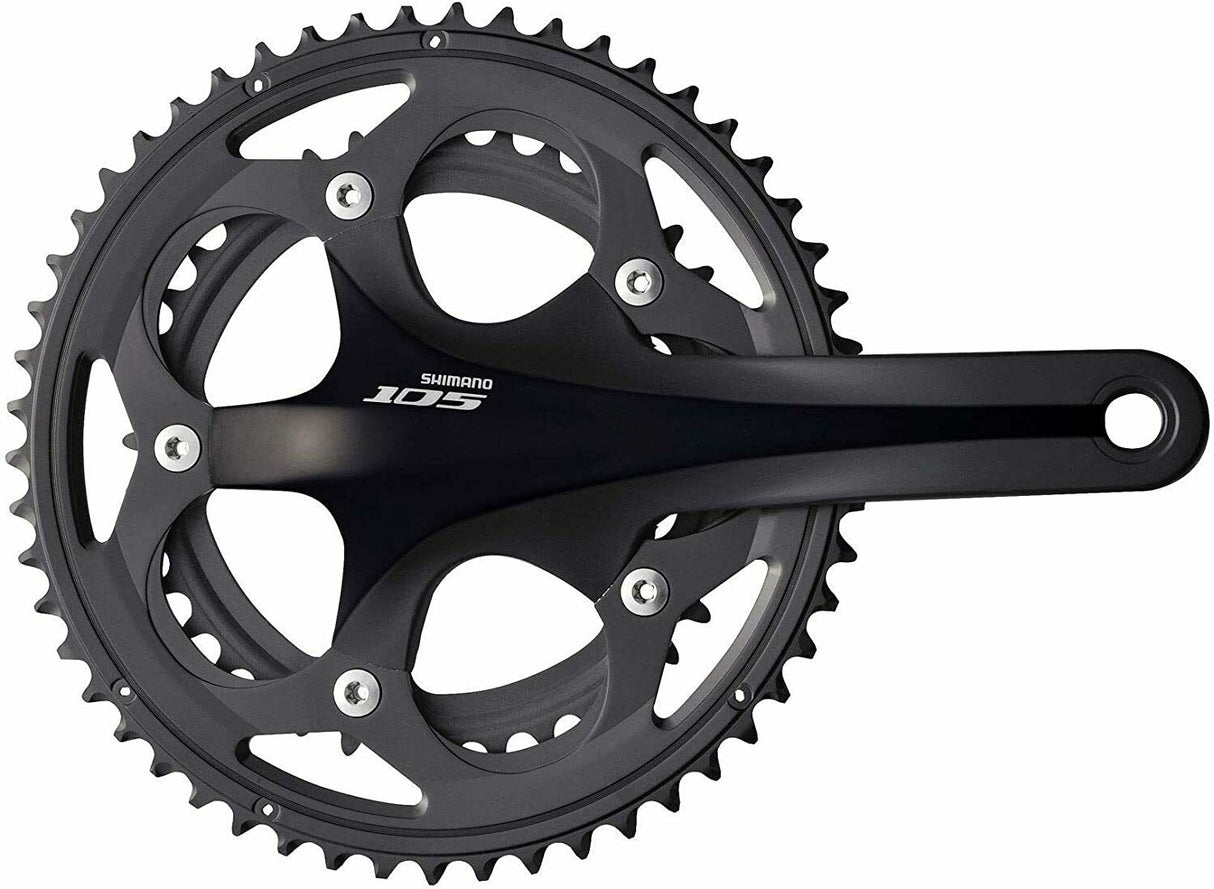 Shimano 105 FC-5750 10 Speed Compact Chainset - 50/34T - 170mm Arm - Black - Sportandleisure.com (6968130306202)