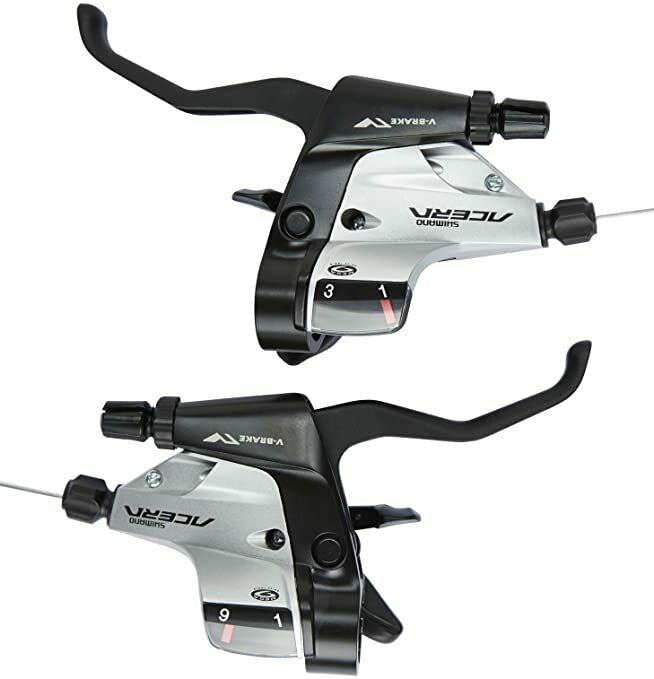 Shimano Acera ST-M390 3 x 9 Speed Shifter / Brake Set - Silver - Sportandleisure.com (6967875862682)