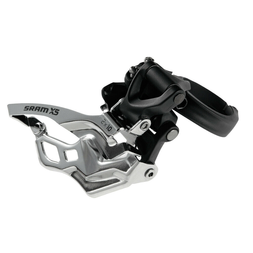 SRAM X5 2 x 10 Front Derailleur - High Clamp - 34.9mm - Sportandleisure.com (7062377463962)