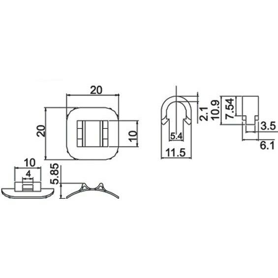 10 Jagwire Hydraulic Hose Clips / C Clips For 5mm Outer Casing / Hose - Sportandleisure.com (6968120180890)