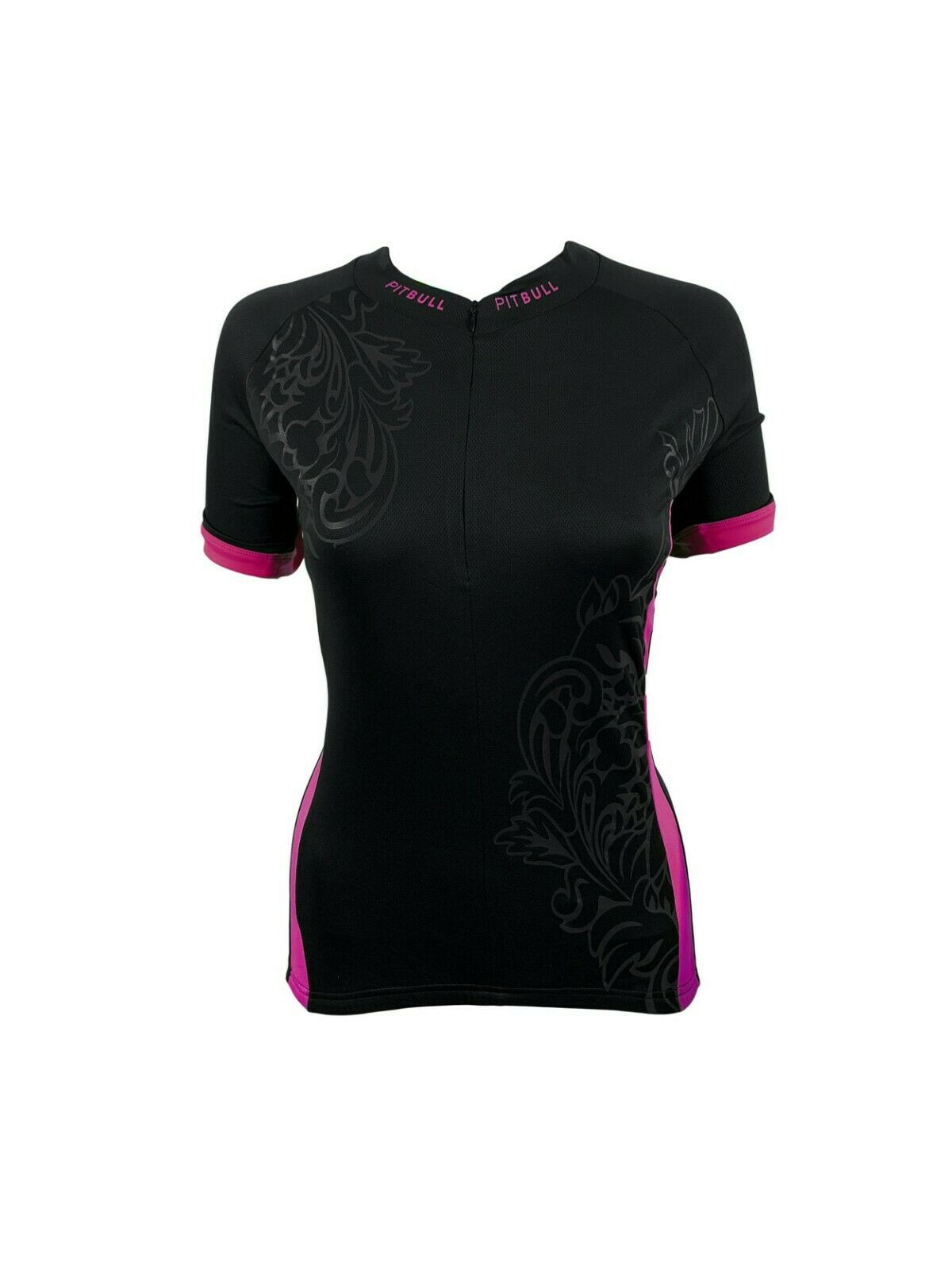 Pitbull Zara Womens Short Sleeve Cycling Jersey - Fuchsia Pink or Apple Green - Sportandleisure.com (6967895523482)