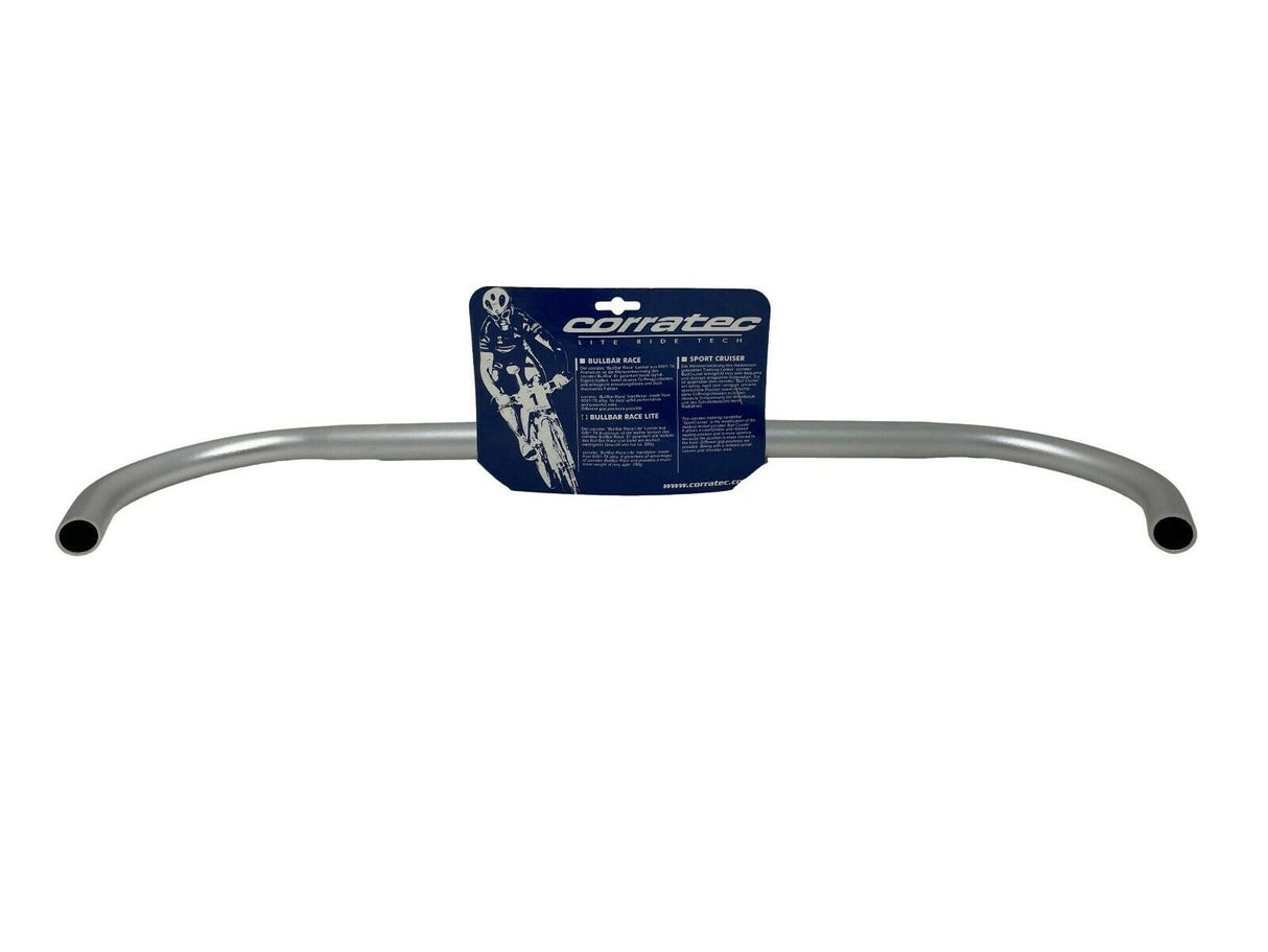 Corratec Retro Race Lite Bull Bar 22.2mm - 540mm Bars - Silver - Sportandleisure.com (6967880351898)