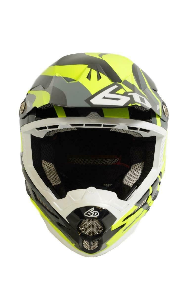 6D ATR-1 Flo Moto-X / Motocross Helmet - XL – Black / Neon Yellow - Sportandleisure.com (6968031150234)