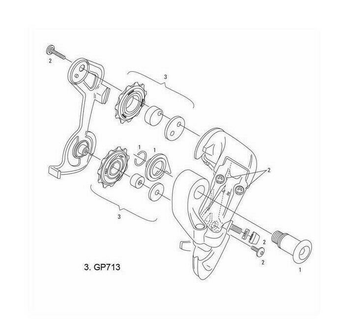 SRAM Jockey Wheels For X9 2004 / 9.0SL / 9.0 Rear Derailleurs - 00.0000.200.713 - Sportandleisure.com (6968091115674)