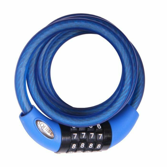 Squire 216 Combination Cable Lock - 10mm x 1800mm - Red / Yellow / Blue - Sportandleisure.com (6968017748122)
