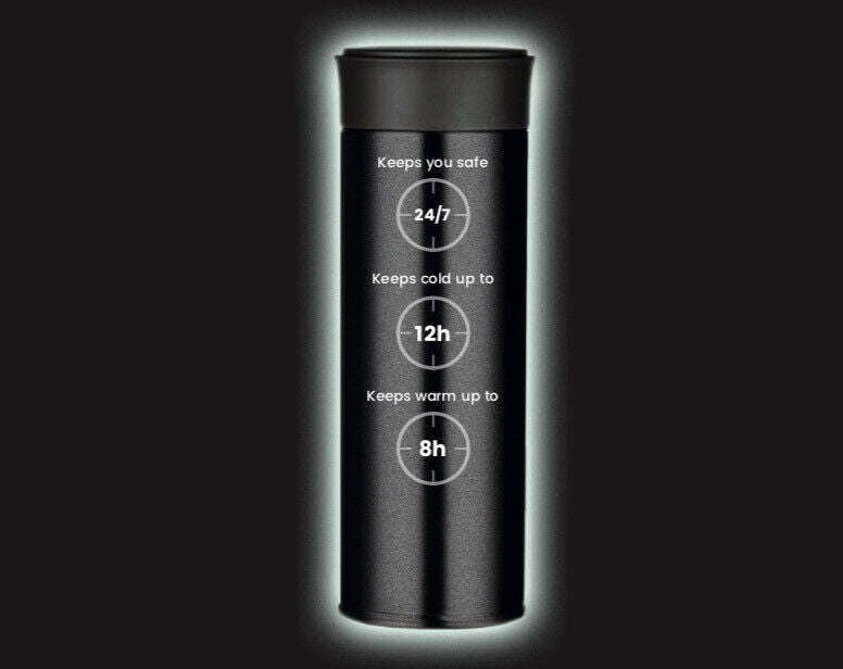 Magisso Reflective Water Bottle - BPA Free Sports Bottle - 350ml - Pearl - Sportandleisure.com (6968063426714)
