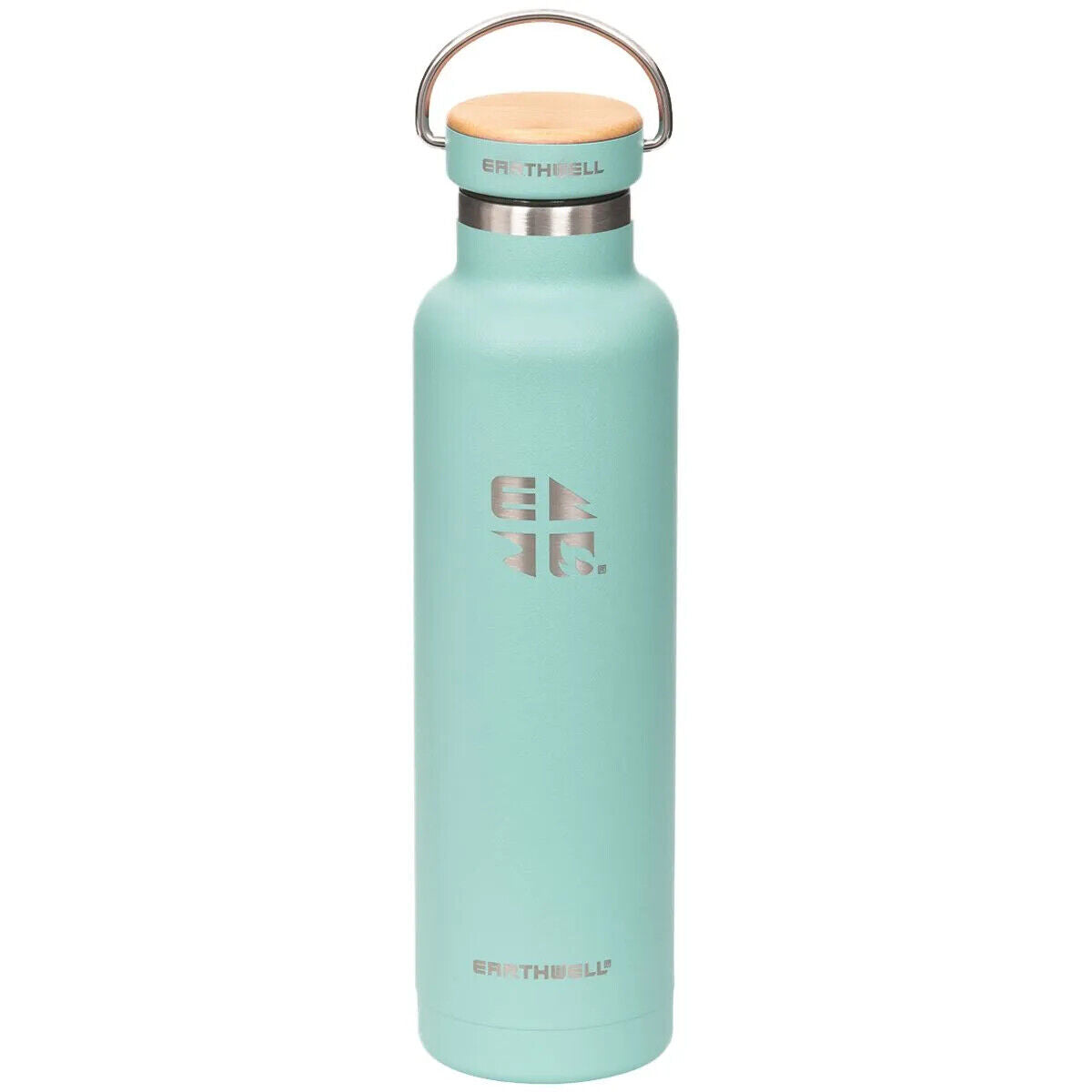 Earthwell Woodie Vacuum Bottle - Beech Wood Cap - 650ml - Select Colour - Sportandleisure.com