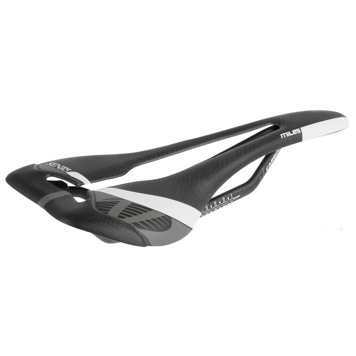 Velo Senso Miles Ultra Lightweight Carbon Saddle - 274 x 126 mm - Black - 96g - Sportandleisure.com (6968049696922)