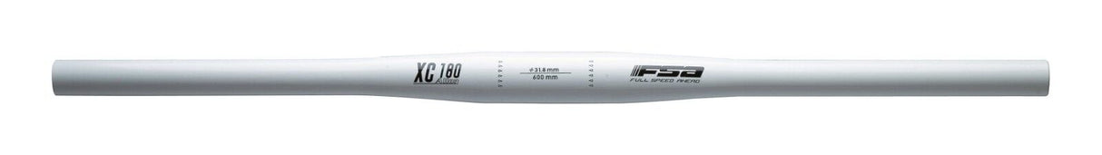 FSA XC 180 Alloy Flat Bar - 600mm Width - 31.8mm - White - Sportandleisure.com