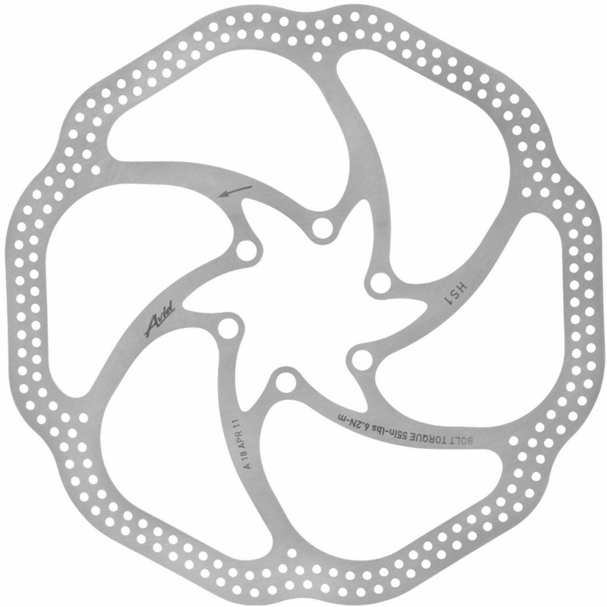 Avid HS1 Heat Shedding Disc Brake Rotor - 160mm - Silver - Sportandleisure.com (7120731504794)