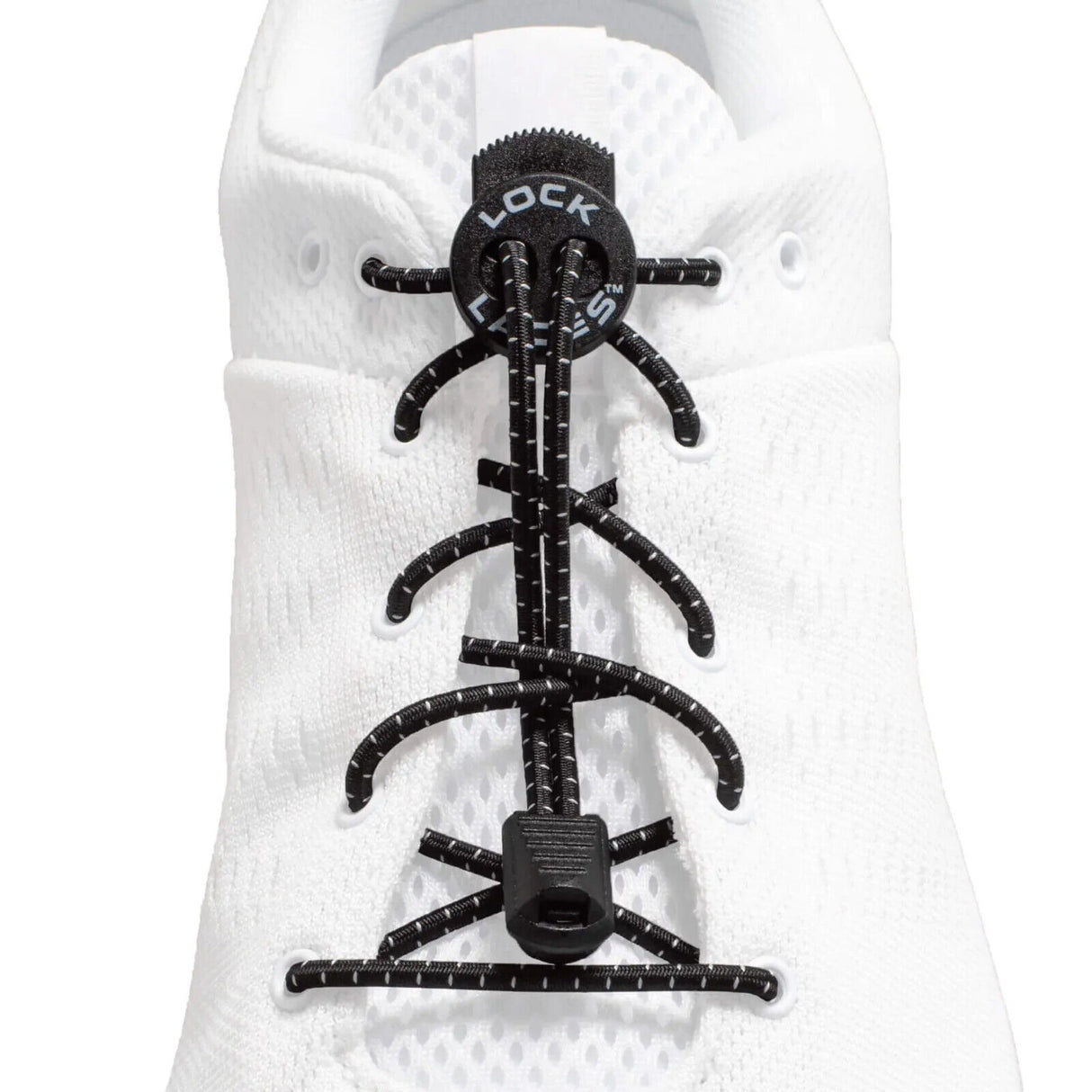 Lock Laces Elastic No Tie Shoe Laces - 2 Pack - Black - Sportandleisure.com