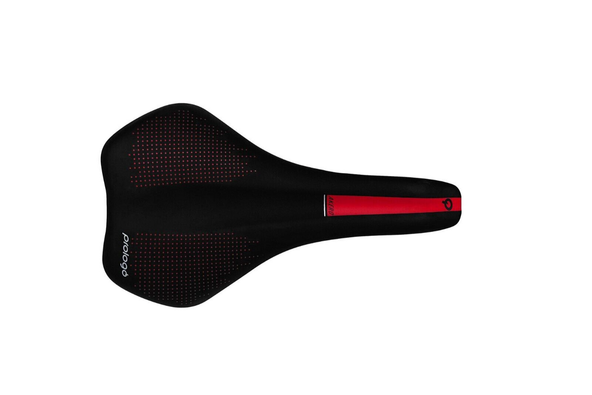 Prologo Akero Pro STN Bike Saddle Black Red Sportandleisure