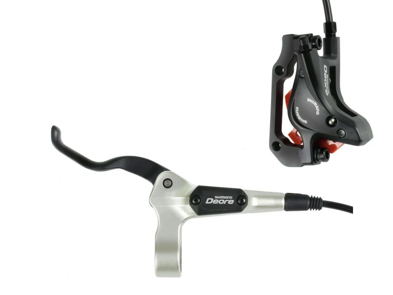 Shimano Deore M535 Disc Brake - Left Front - 850mm Hose - Silver - Sportandleisure.com (6968076730522)