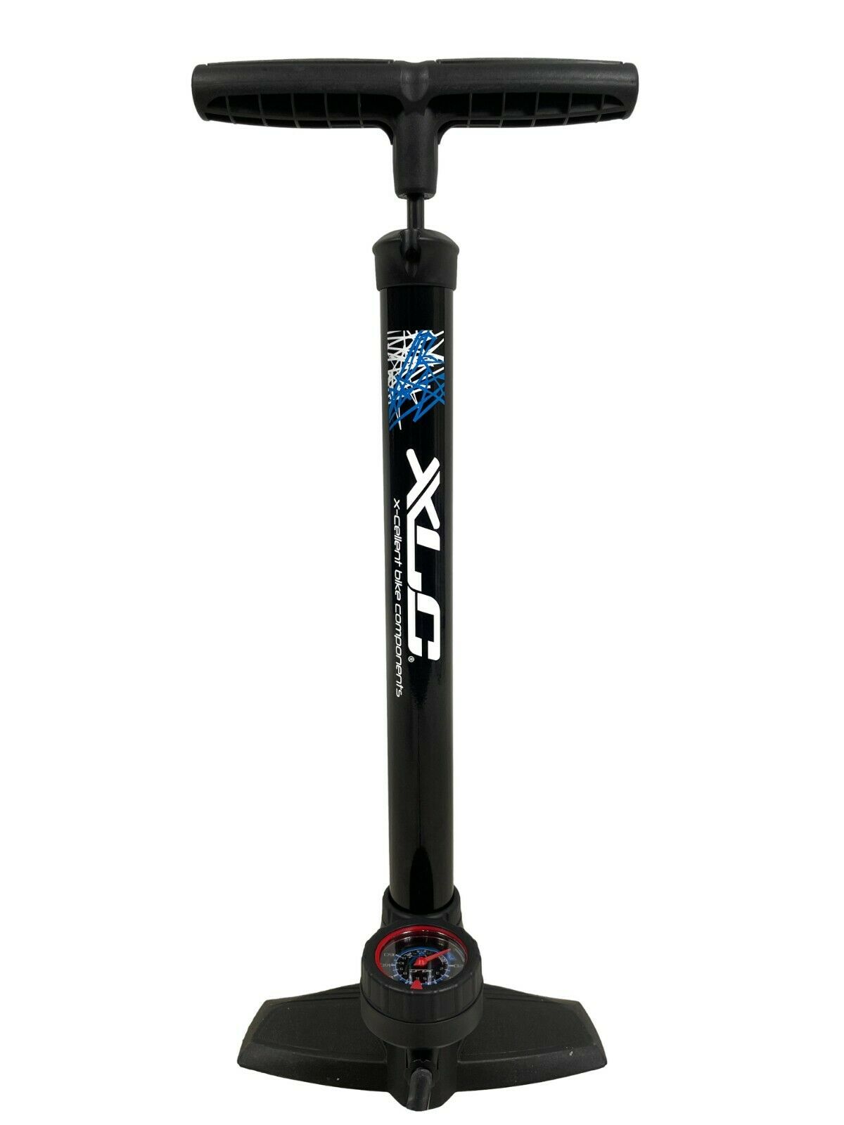 XLC Delta Track Pump With Gauge - Black - Sportandleisure.com (7484975350017)