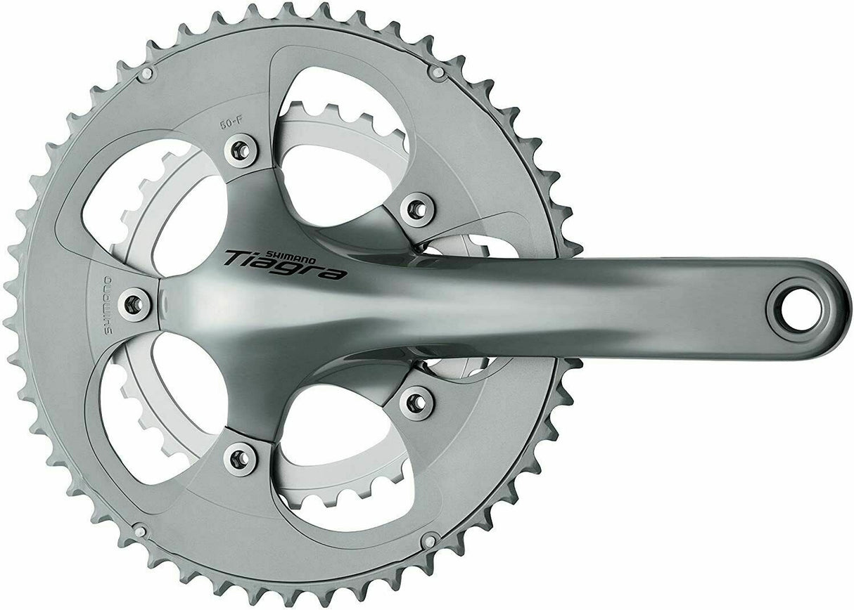 Shimano Tiagra 4550 9 Speed Compact Chainset - 50/34T - 170mm Arm - Silver - Sportandleisure.com (6968110907546)