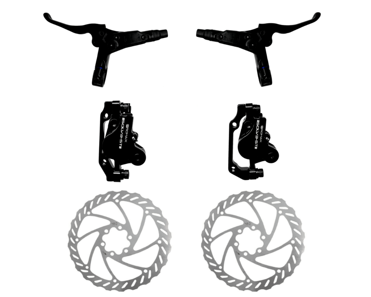 Promax Solve ST Hydraulic Junior Disc Brake Set - 1200mm + 650mm Hose - EU Spec - Sportandleisure.com