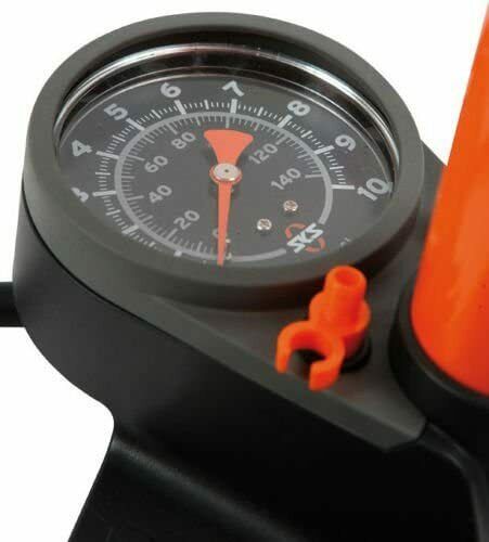 SKS Aircon 6.0 Multi Valve Head Floor Pump - Orange - Sportandleisure.com (6968154882202)