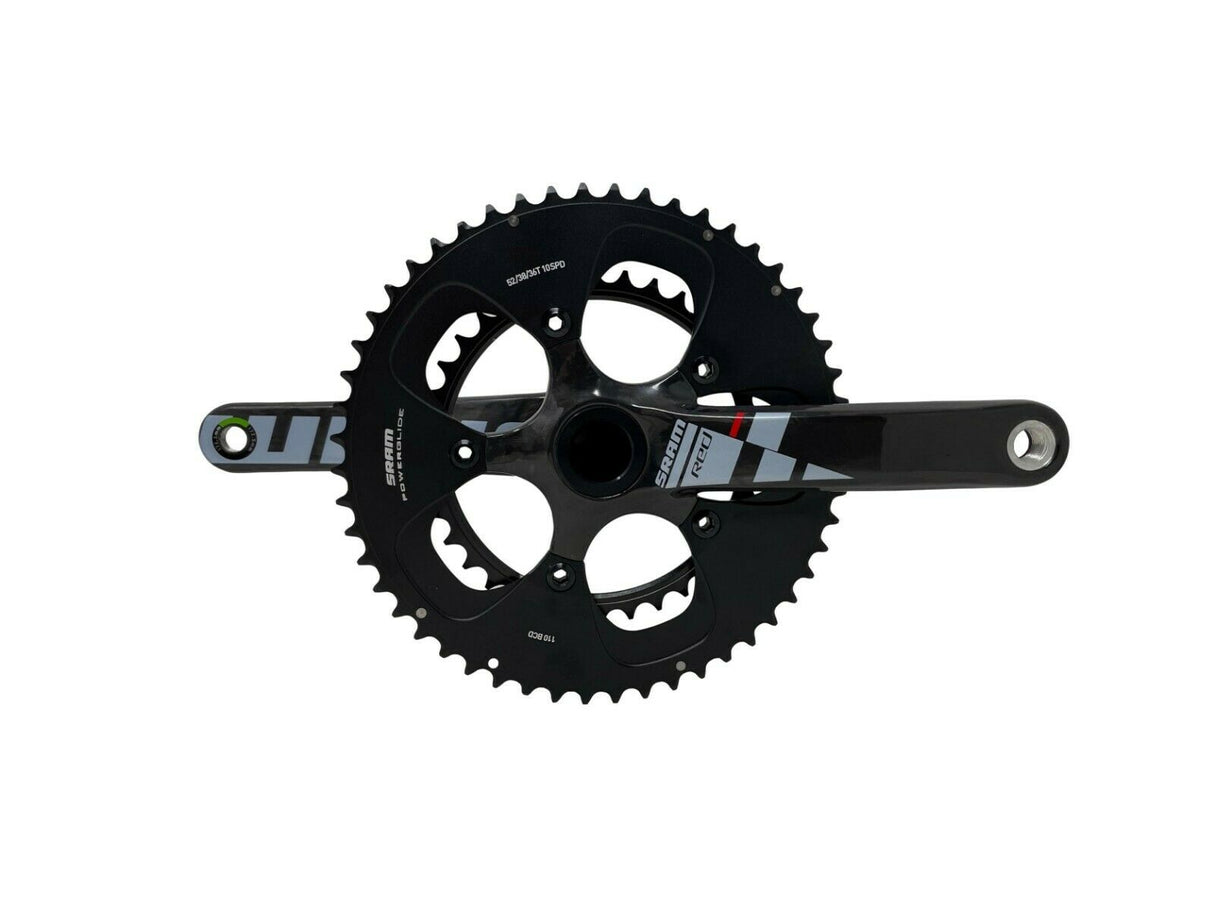 Sram RED 10 Speed Carbon Crank Set - BB30 52T / 36T - 10 Speed - Black - Sportandleisure.com (6968171921562)