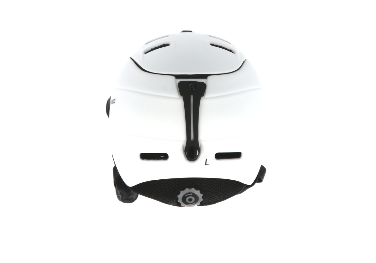 Ammaco 12 Vent Visor Ski Helmet White - Mirror Silver & Yellow Low Light Lens - Sportandleisure.com (6968171069594)