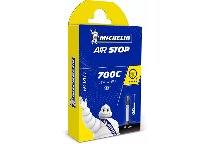 Michelin Air Stop A1 700c x 18 - 25c Road Inner Tube - Presta - Sportandleisure.com