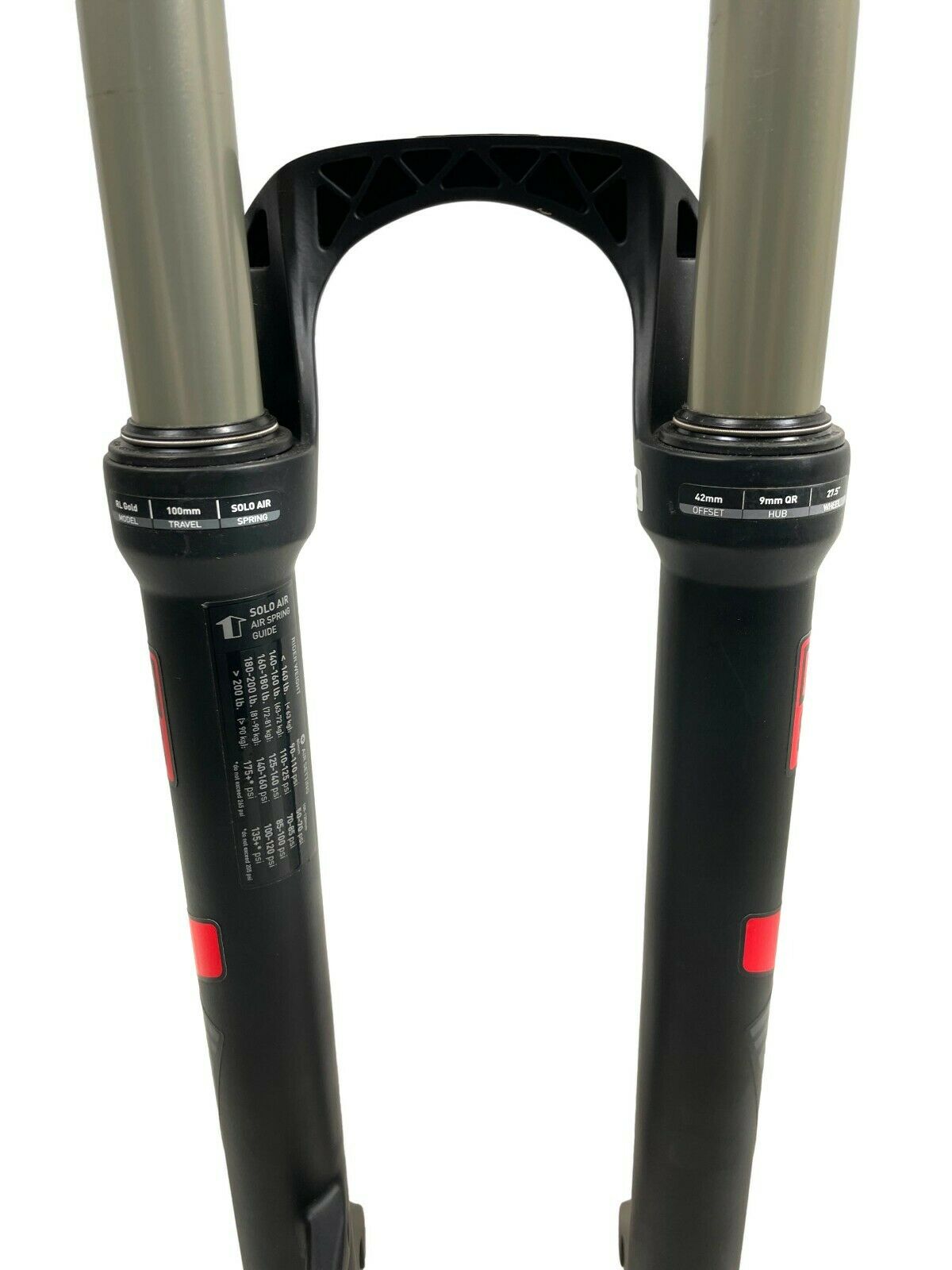 RockShox 27.5" 30 Gold RL Solo Air Forks - - Straight Steerer - Red / Black - Sportandleisure.com (6967873536154)