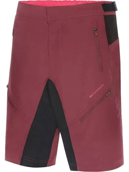 Madison Trail Women's Cycling Shorts - Classy Burgundy - Sportandleisure.com