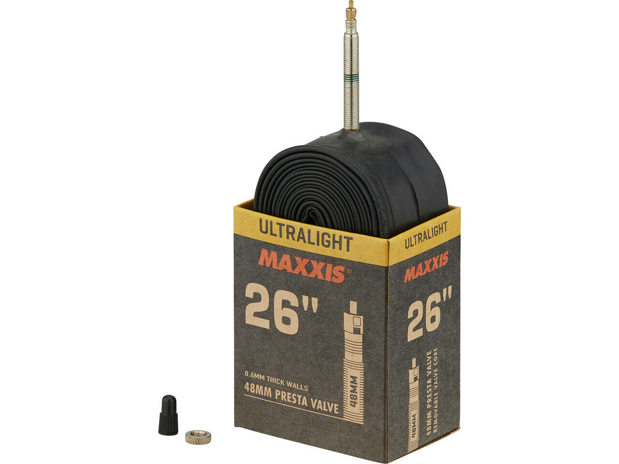 Maxxis Ultralight 26" Tube - 48mm Valve - Presta Or Schrader - Sportandleisure.com (7120731373722)