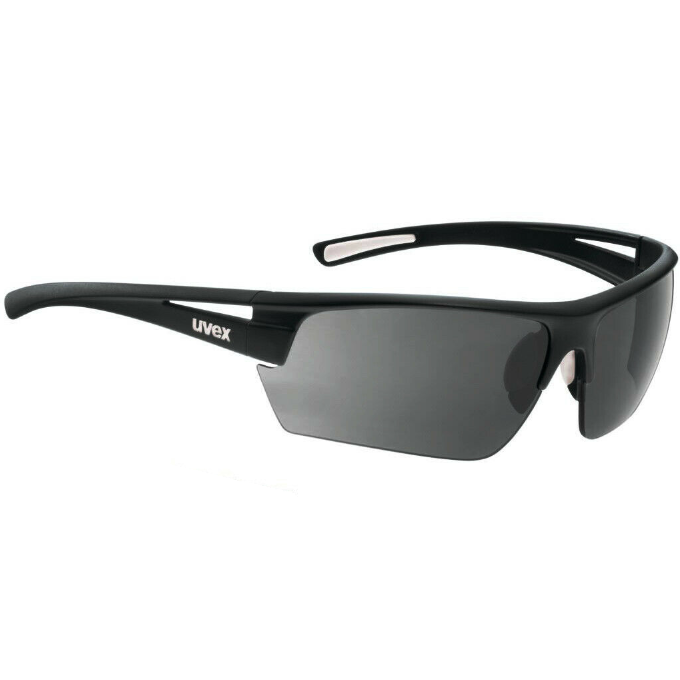 Uvex Gravic Sports Performance Sunglasses - Black With Free Cloth & Cleaner - Sportandleisure.com (6968028594330)