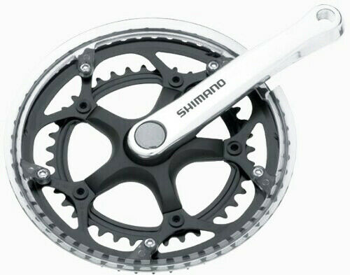 Shimano FC-A050 7/8 Speed Road Bike Chainset 52/39T With Guard - Silver - 170mm - Sportandleisure.com (6968076861594)