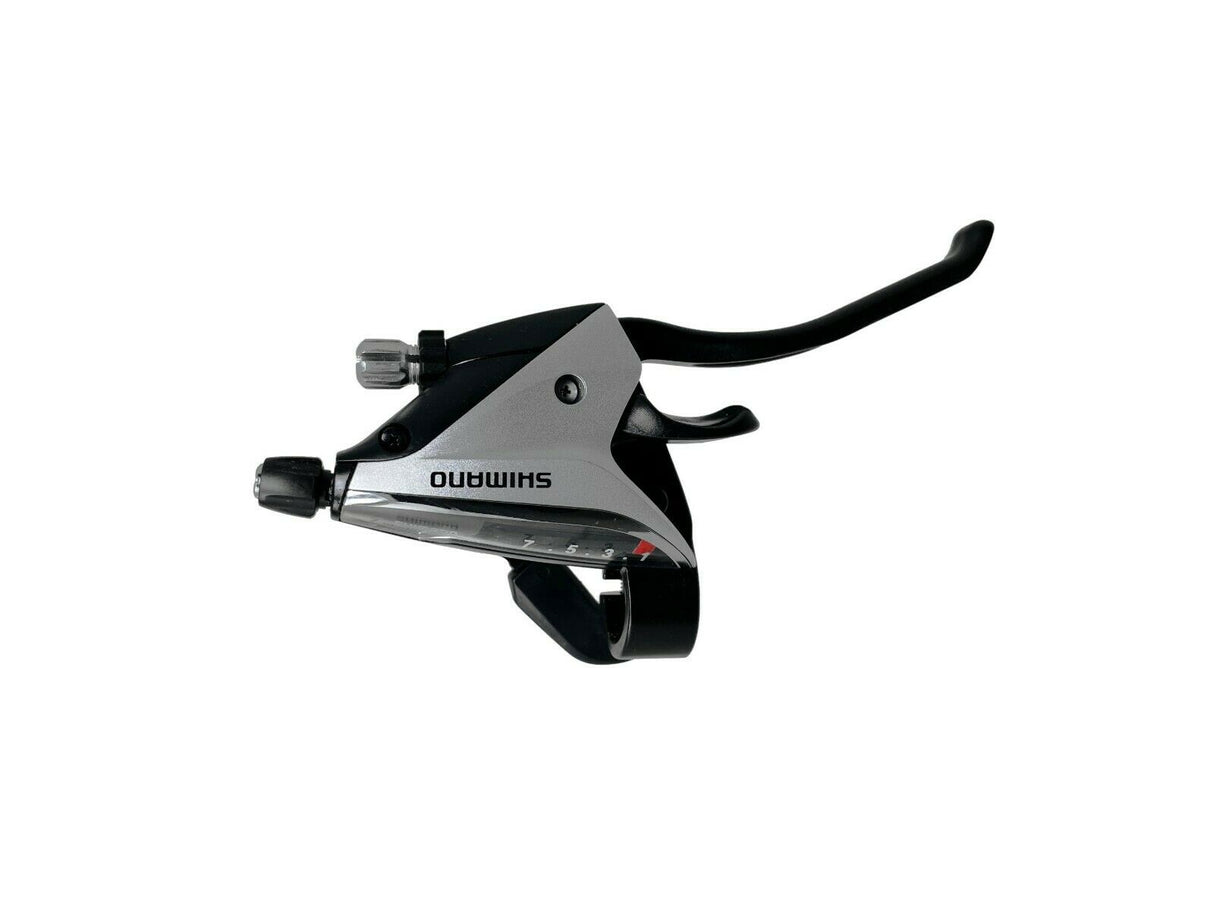 Shimano ST-EF65 7 Speed Right Hand Lever & Shifter - Silver / Black - With Cable - Sportandleisure.com (6968101961882)