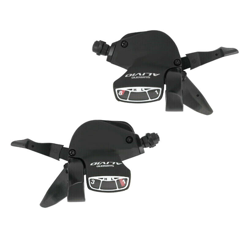 Shimano Alivio SL-M410 8 x 3 Speed Trigger Shifters - Including Gear Cables - Sportandleisure.com