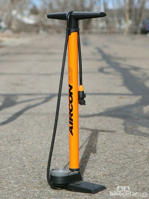 SKS Aircon 6.0 Multi Valve Head Floor Pump - Orange - Sportandleisure.com (6968154882202)