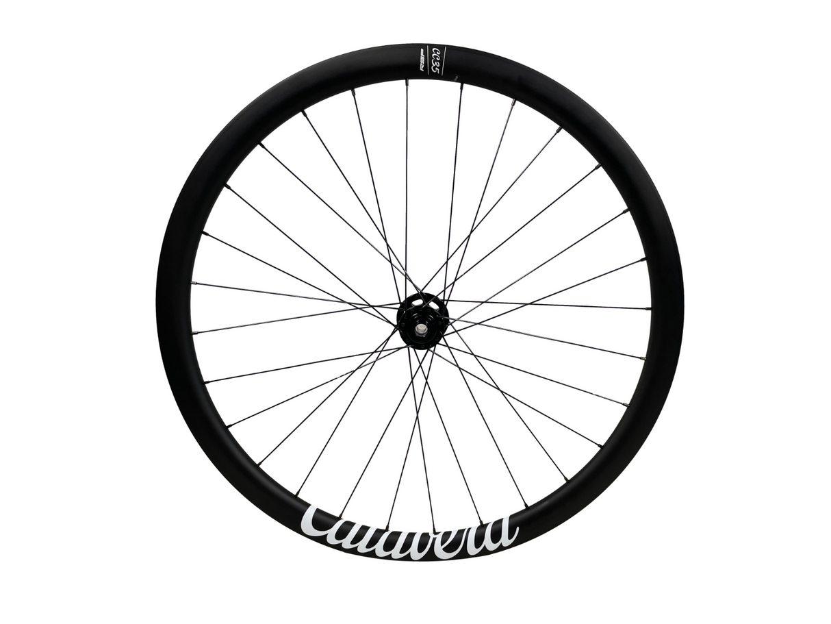 RSP Calavera CC35 Carbon Road Bike DB Front Wheel - 700c - Thru Axle - RRP: £387 - Sportandleisure.com (7115327471770)