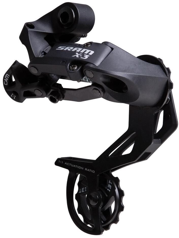 SRAM X3 Rear Derailleur - 7 / 8 Speed - Black - Sportandleisure.com