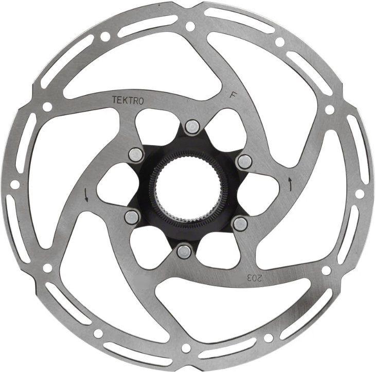 Tektro 203mm Centrelock Disc Rotor - Silver - TR203-35 - Sportandleisure.com