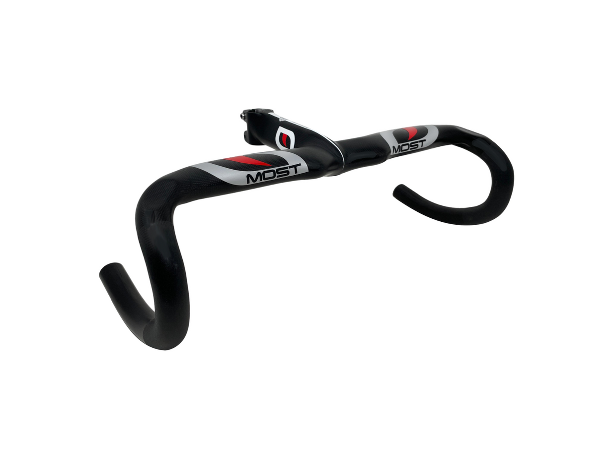 Pinarello Most Talon1K Matt Carbon Aero Bars 420mm With Integrated 140mm Stem - Sportandleisure.com