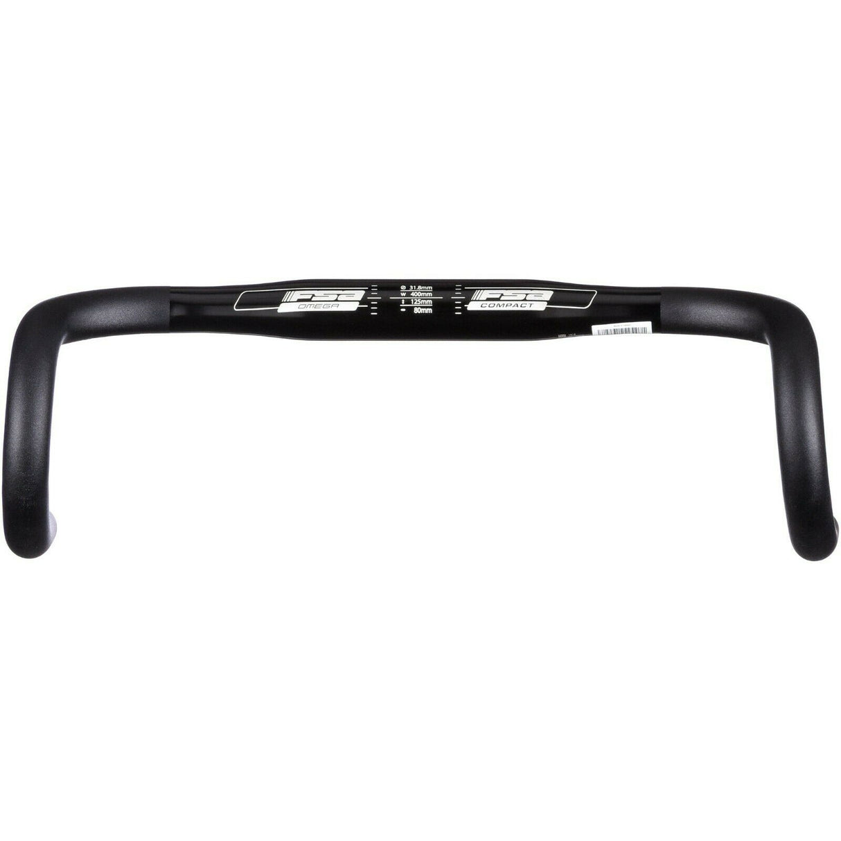 FSA Omega Compact Road Handlebar - Black - 31.8mm - 420mm - Sportandleisure.com
