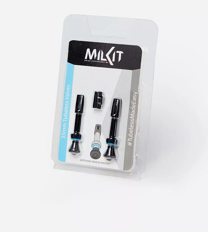 milKit Valve Kit - Tubeless Valve Set - Choose Valve Length - Sportandleisure.com