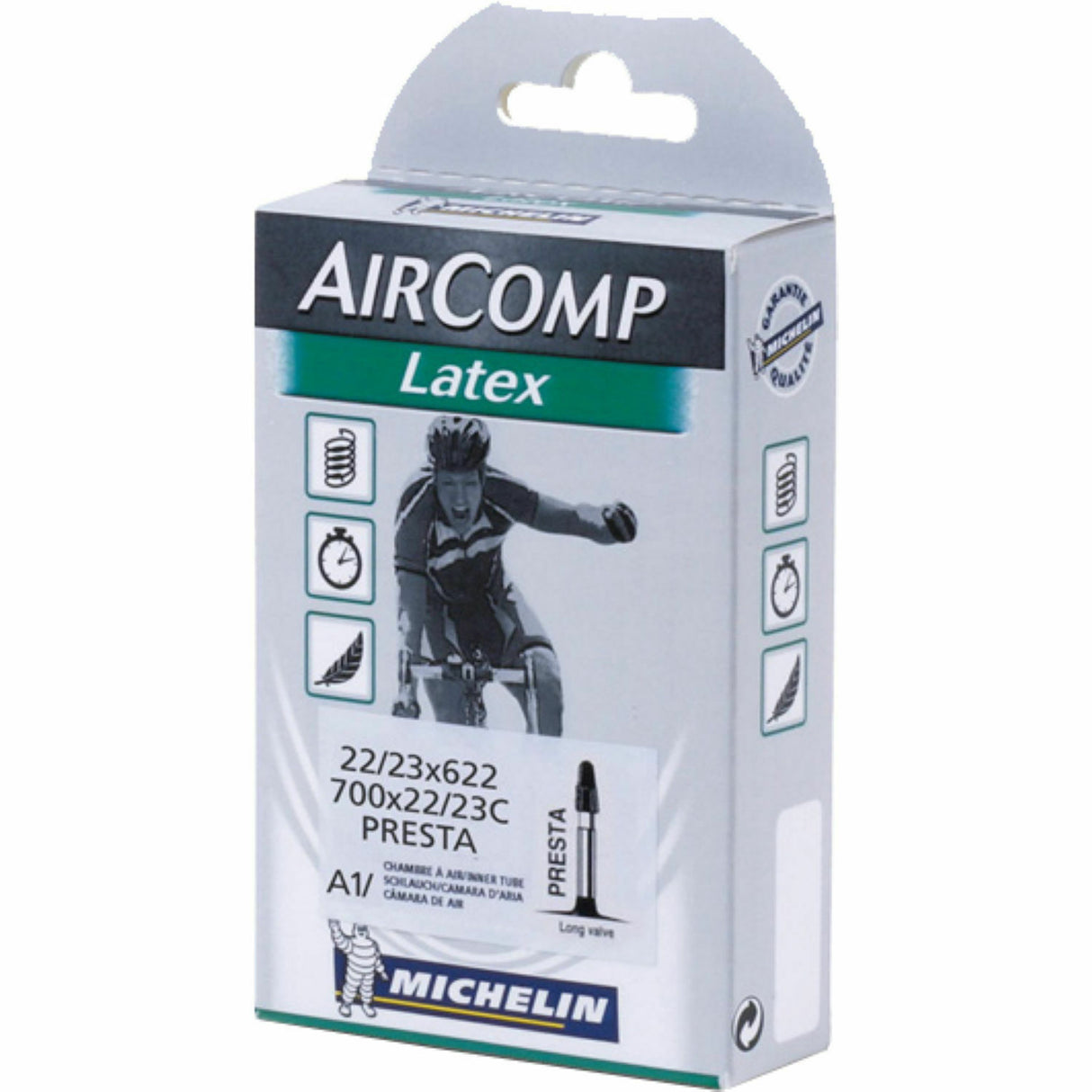 Michelin Air Comp Latex Road Inner Tube - 700 x 22 - 23c - 40mm or 60mm Valve - Sportandleisure.com (6968030265498)