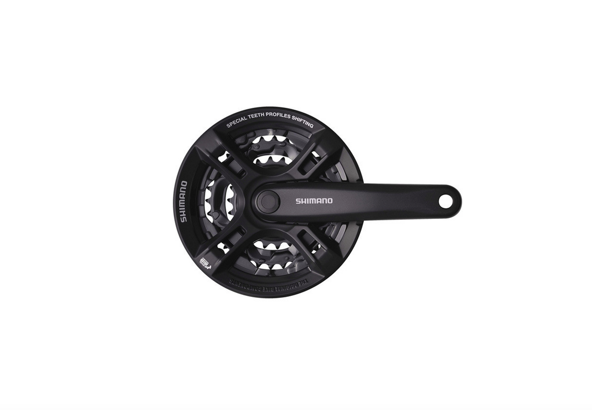 Shimano Altus FC-M171 Triple Chainset - 48/38/28T - 175mm Crank Arm - With Guard - Sportandleisure.com (6968105009306)