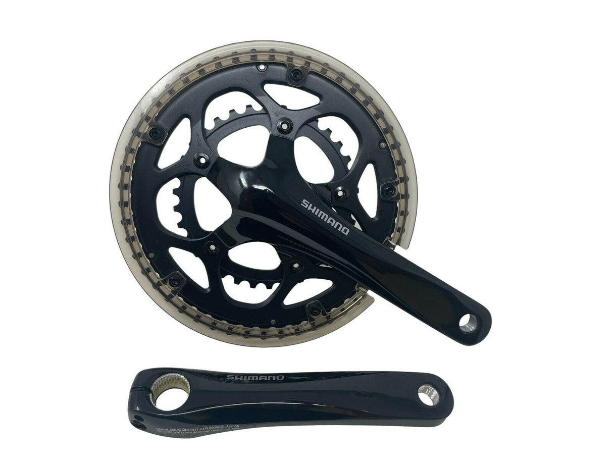 Shimano FC-4550 10 Speed Compact 50/34T Chainset - 170mm Inc Chain Guard - Black - Sportandleisure.com (6968076566682)