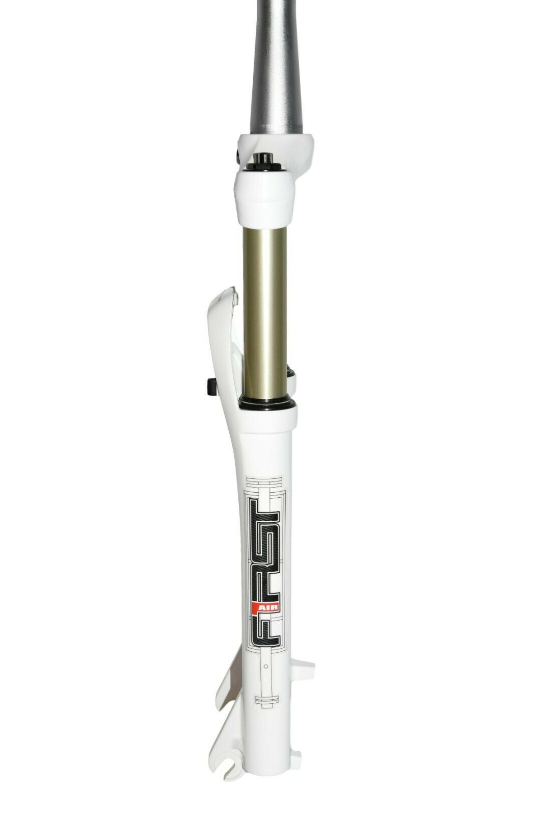 RST First 32 26" MTB Tapered Air Fork - 100mm Travel - Remote Lockout - White - Sportandleisure.com (6968046846106)
