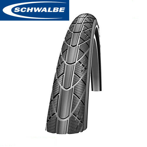 Schwalbe City Plus 26 x 1.75 Reflective Tyre - With Puncture Guard Protection - Sportandleisure.com (6968125784218)